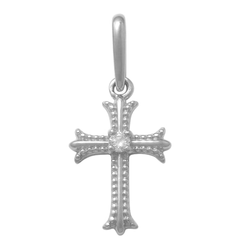 14K Solid Gold  0.017ctw Diamond Pendants