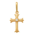 14K Solid Gold  0.017ctw Diamond Pendants