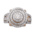 14K Solid Gold 2.16ctw Diamond Womens Engagement Ring