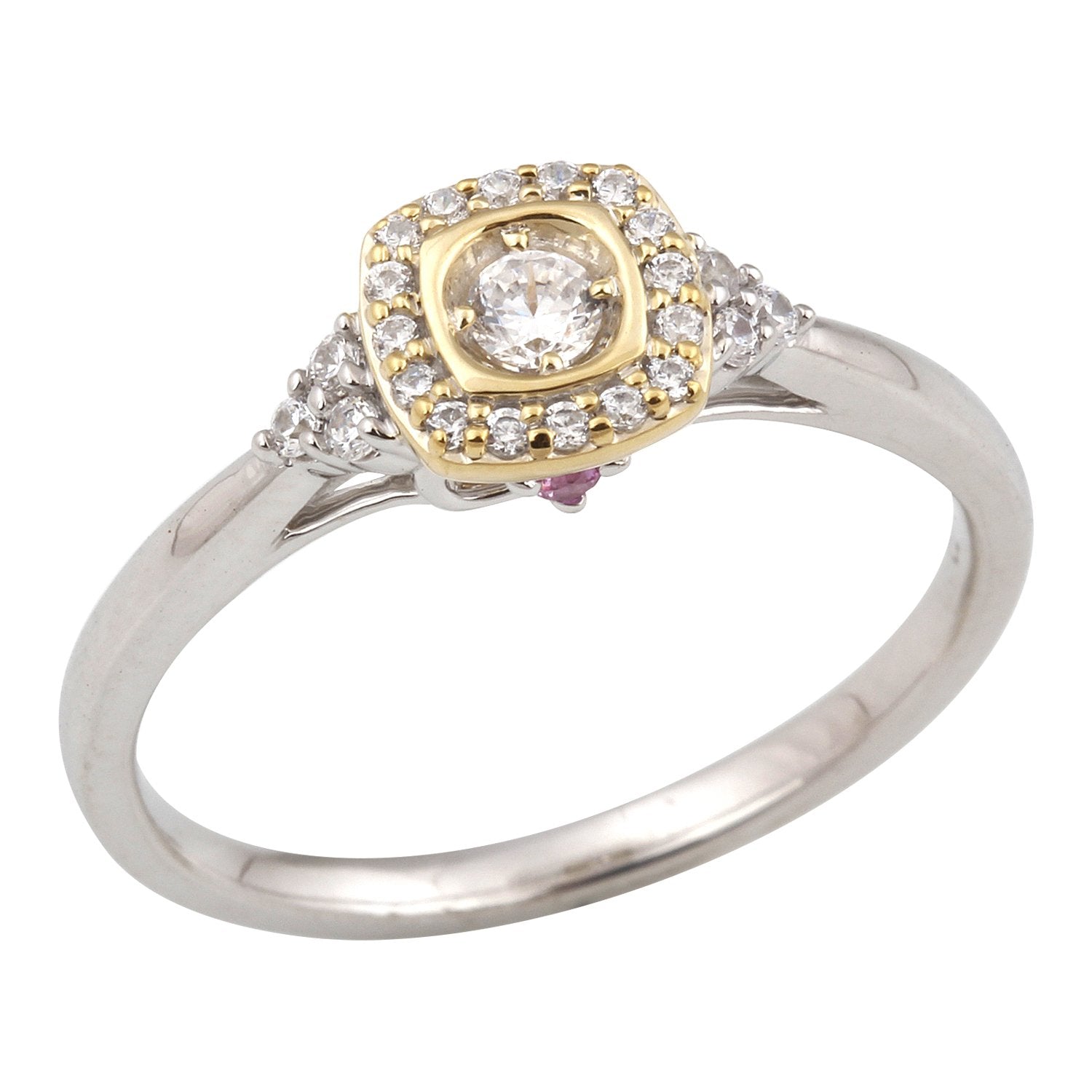 14K Solid Gold 0.25ctw Diamond Womens Ring