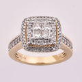 14K Solid Gold 1.30ctw Diamond Womens Rings