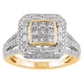 14K Solid Gold  1.16ctw Diamond Womens Rings