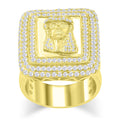 14K Solid Gold 2.60ctw Diamond Mens Ring
