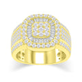 14K Solid Gold 2.10ctw Diamond Mens Ring
