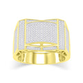 10K Solid Gold 0.85ctw Diamond Mens Ring