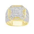14K Solid Gold 1.90ctw Diamond Mens Rings