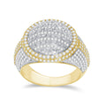 14K Solid Gold  2.3Cctw Diamond Mens Rings