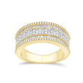 14K Solid Gold  1.18ctw Diamond Mens Rings