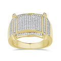 14K Solid Gold  0.60ctw Diamond Mens Rings