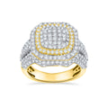 14K Solid Gold  3.05ctw Diamond Mens Rings