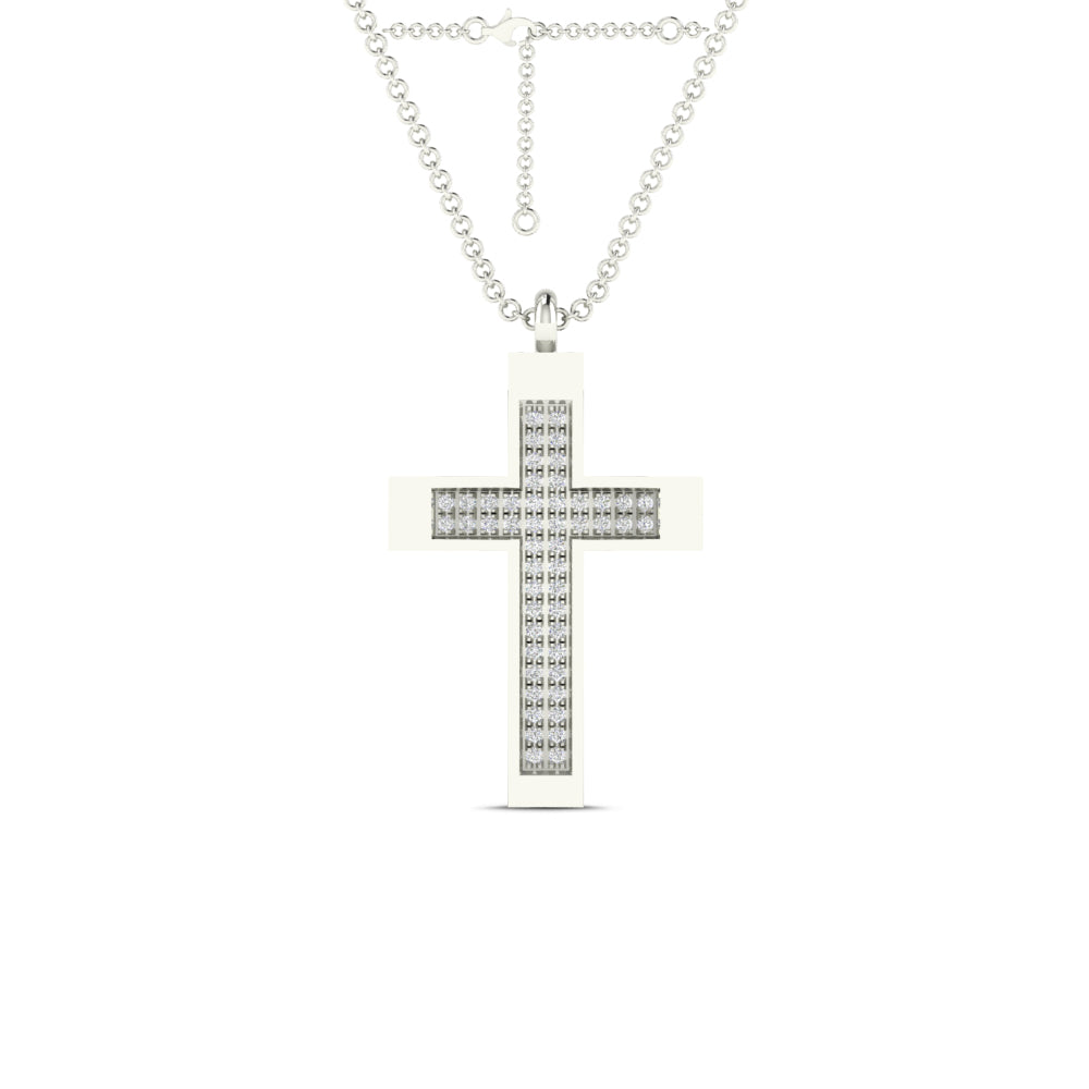 14K Solid Gold  0.12ctw Diamond Necklaces