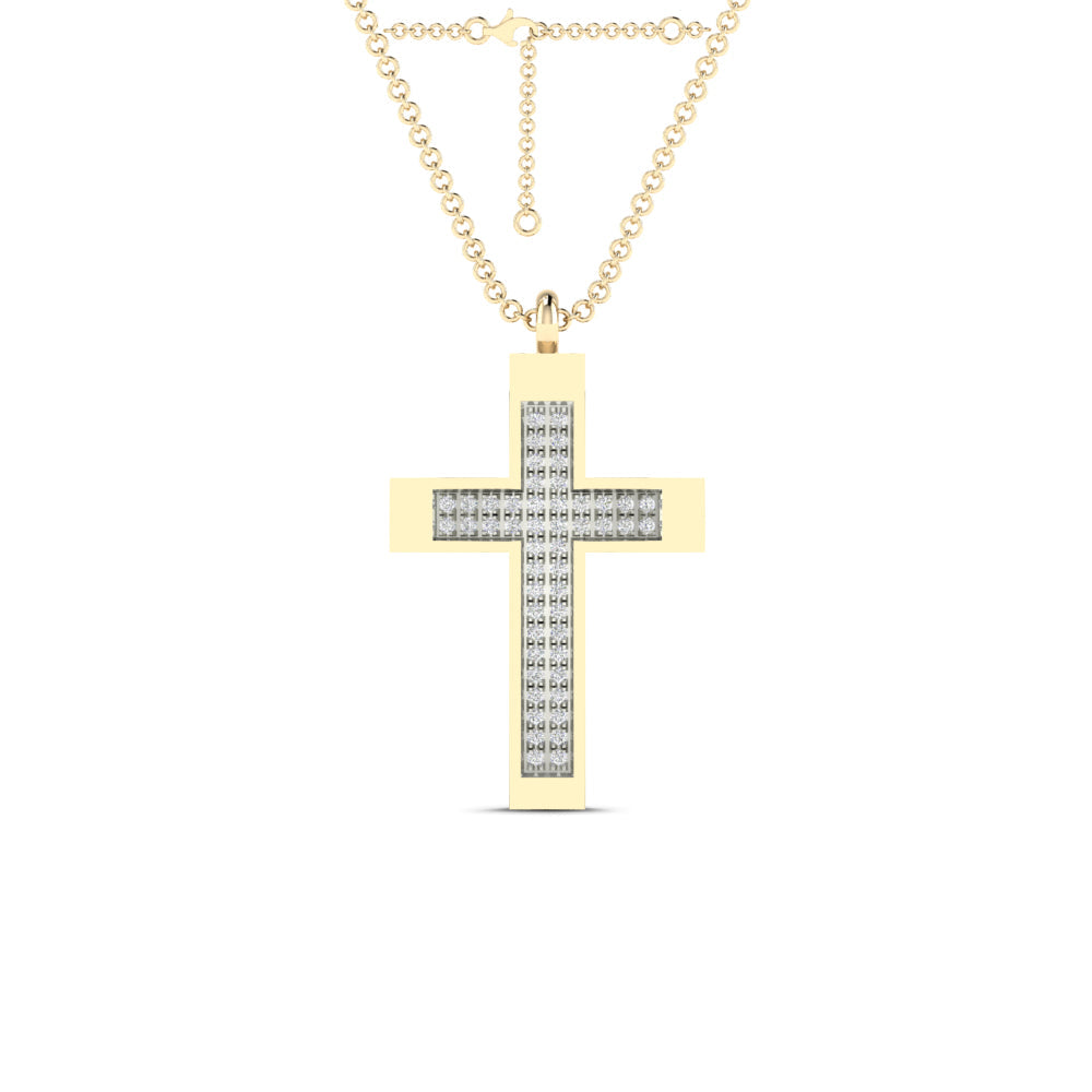 14K Solid Gold  0.12ctw Diamond Necklaces