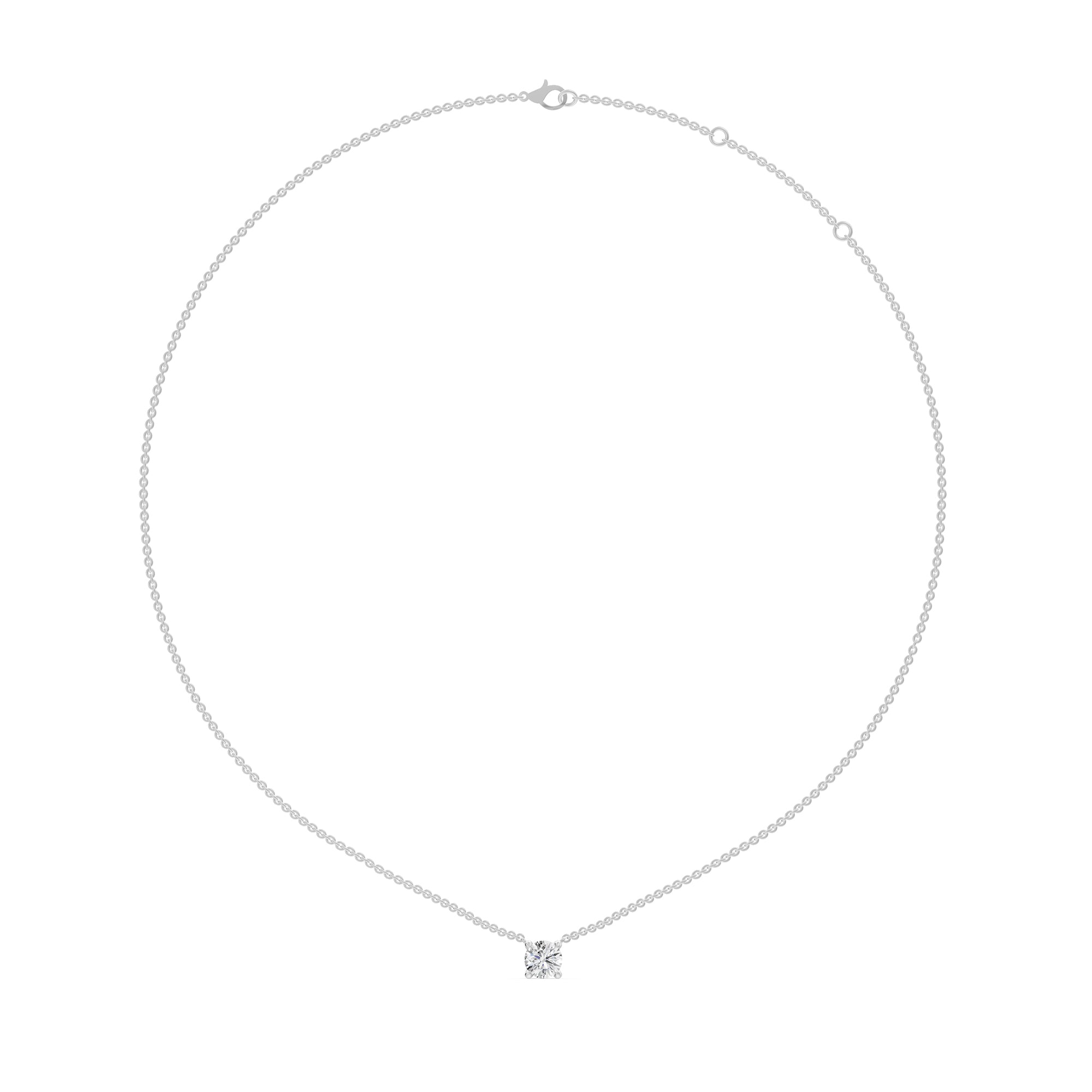 14K Solid Gold  1.05ctw Lab Grown Diamond Necklaces