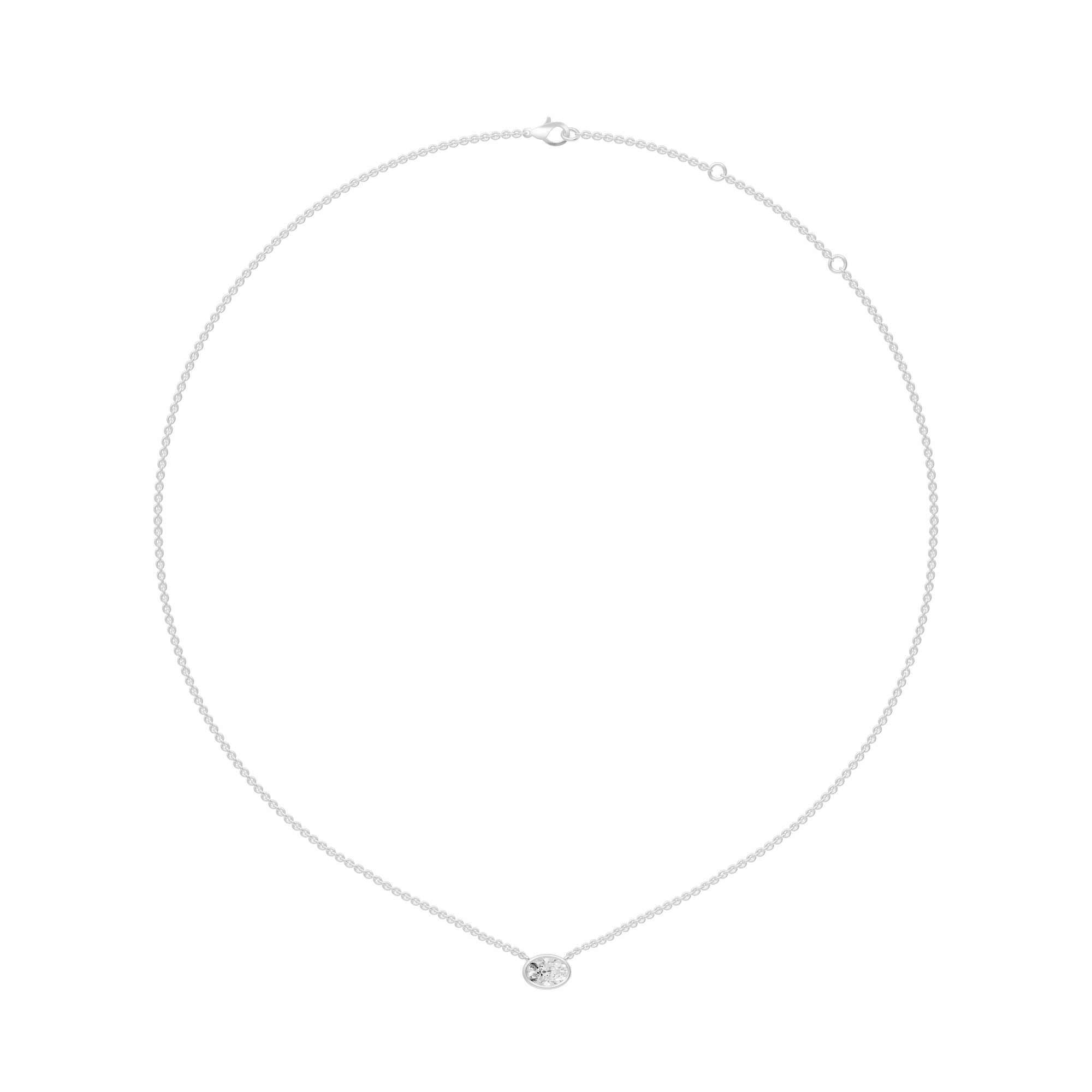 14K Solid Gold  1.04ctw Lab Grown Diamond Necklaces