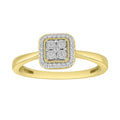 14K Solid Gold 0.10ctw Diamond Womens Rings