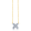 14K Solid Gold  0.56ctw Diamond Necklaces