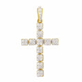 14K Solid Gold  0.29ctw Diamond Cross Pendants