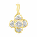 14K Solid Gold  0.11ctw Diamond Pendants