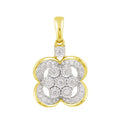 14K Solid Gold  0.25ctw Diamond Pendants