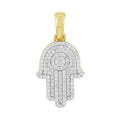 14K Solid Gold  0.44ctw Diamond Pendants