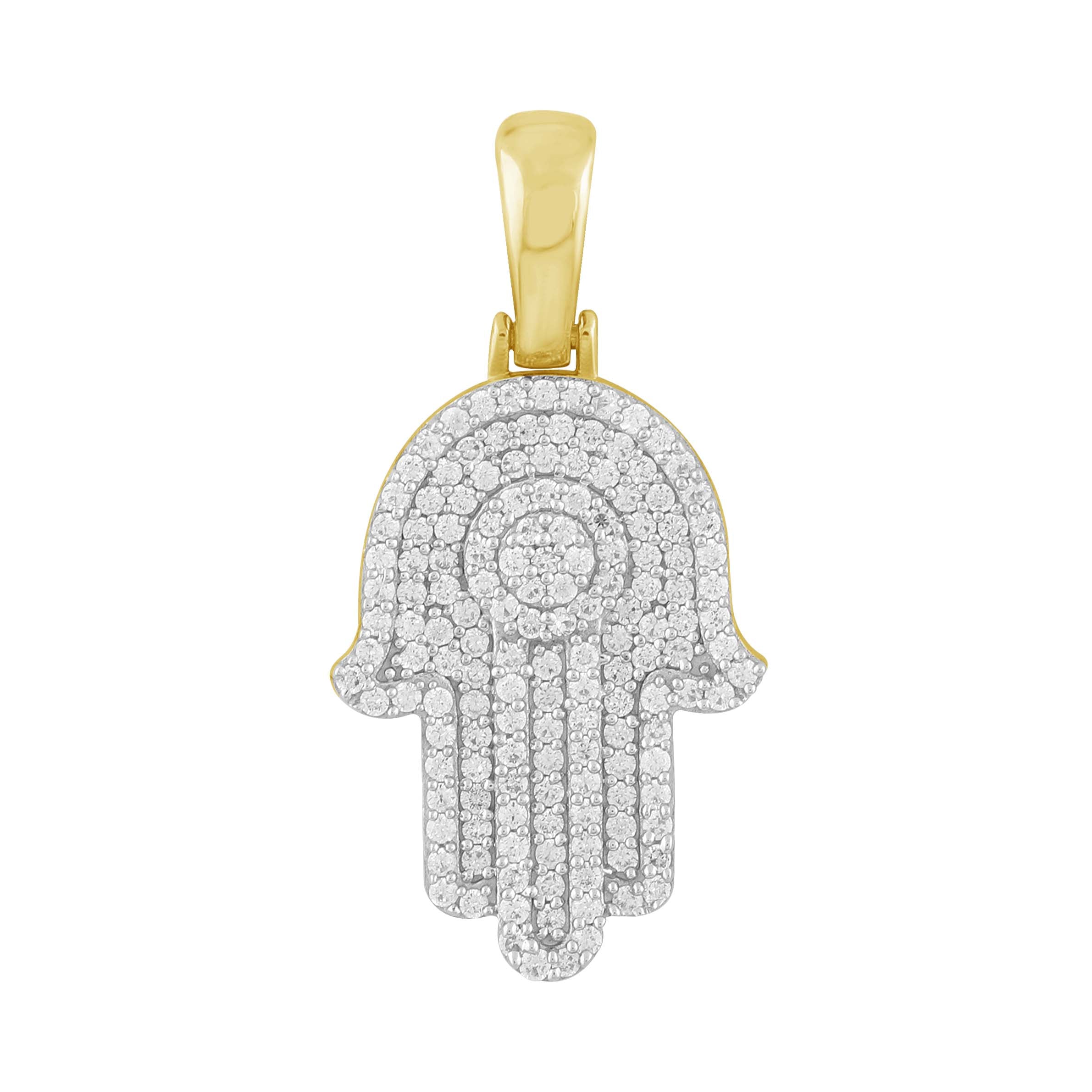 14K Solid Gold  0.44ctw Diamond Pendants