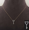14K Solid Gold  0.22ctw Diamond Necklaces