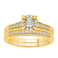 14K Solid Gold  0.35ctw Diamond Womens Rings