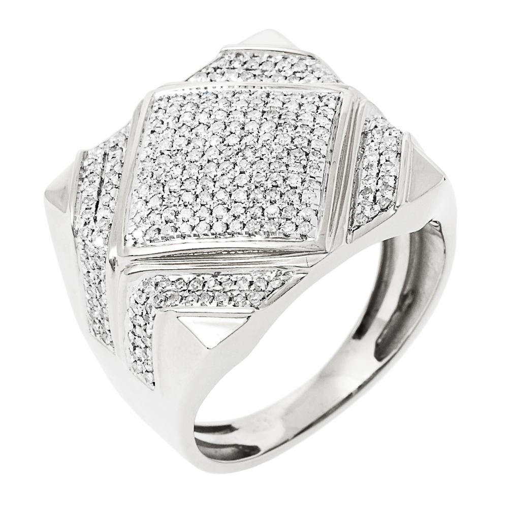 10K Solid Gold 0.80ctw Diamond Men Ring