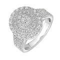 14K Solid Gold 1.00ctw Diamond Womens Ring
