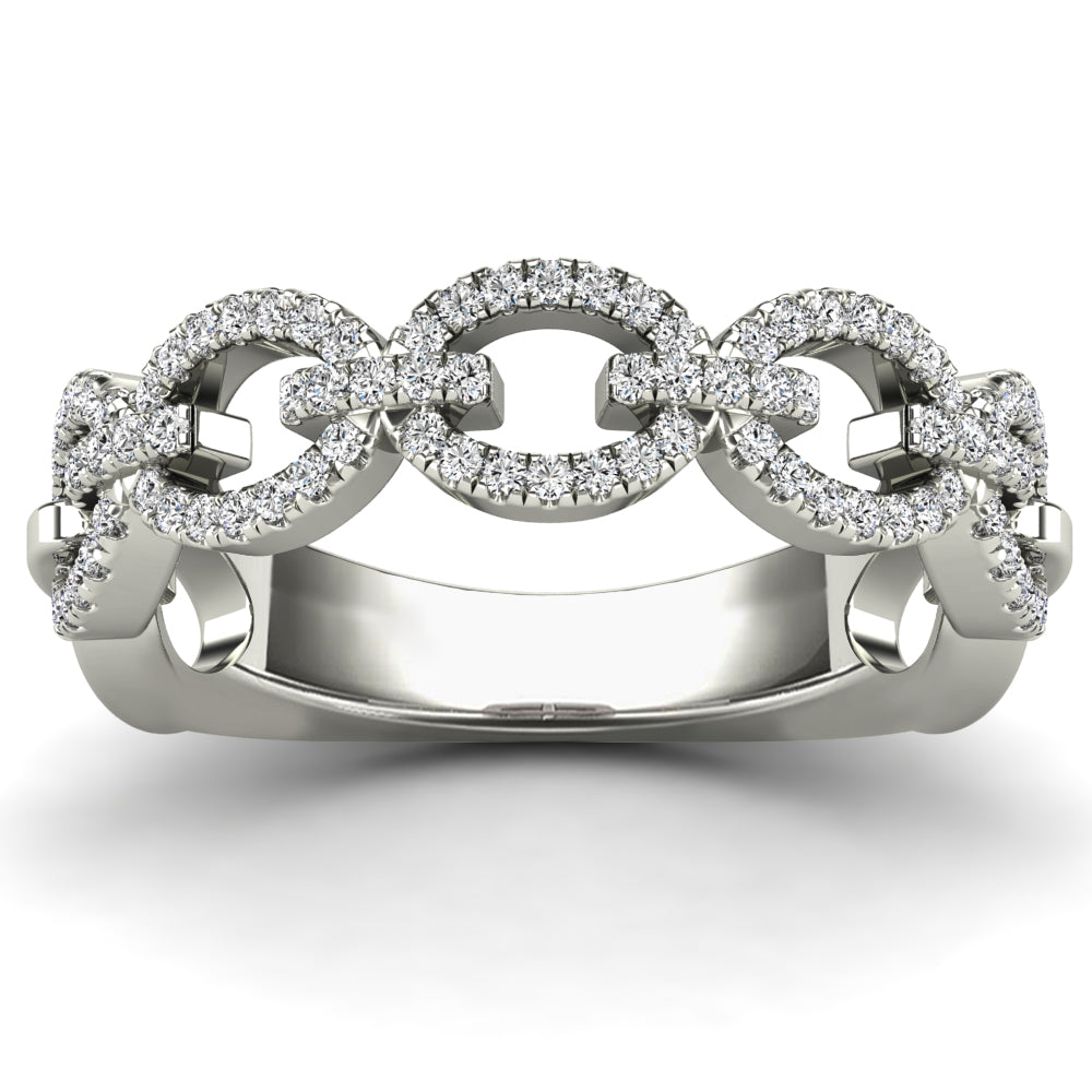 14K Solid Gold 0.31ctw Diamond Womens Rings