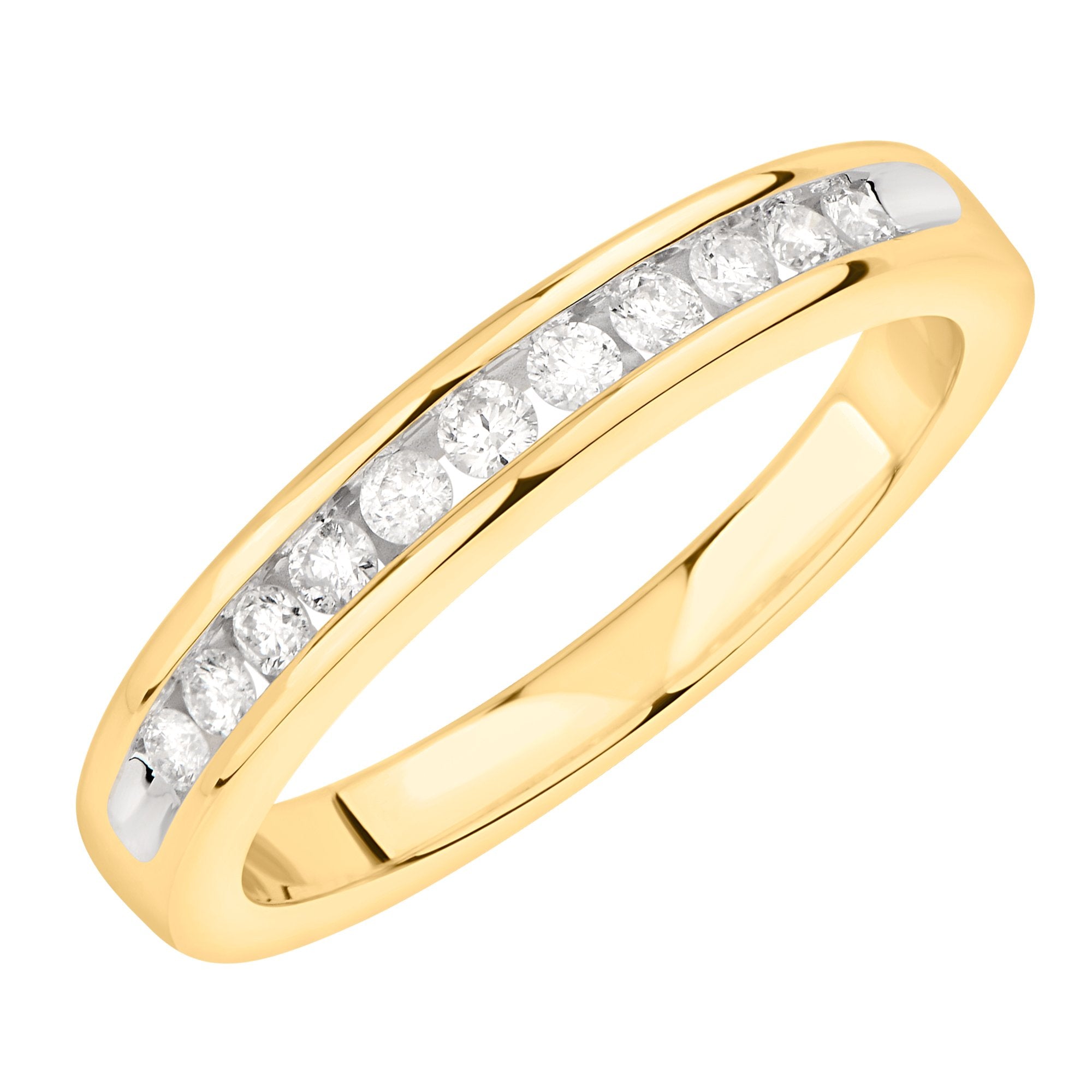 14K Solid Gold 0.25ctw Diamond Engagement Band Ring