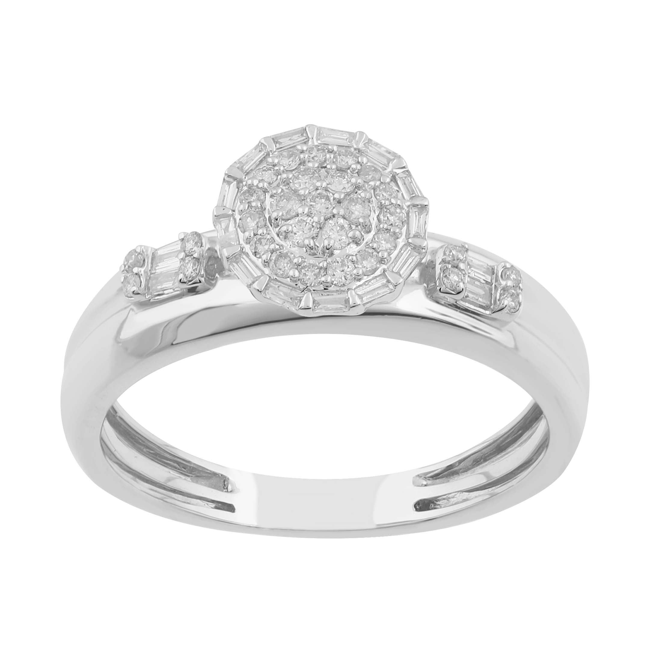 14K Solid Gold  0.25ctw Diamond Womens Rings