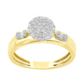 14K Solid Gold  0.25ctw Diamond Womens Rings