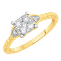 14K Solid Gold 0.33ctw Diamond Womens Ring