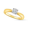14K Solid Gold 0.21ctw Diamond Womens Rings