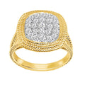 14K Solid Gold 0.60ctw Diamond Womens Rings