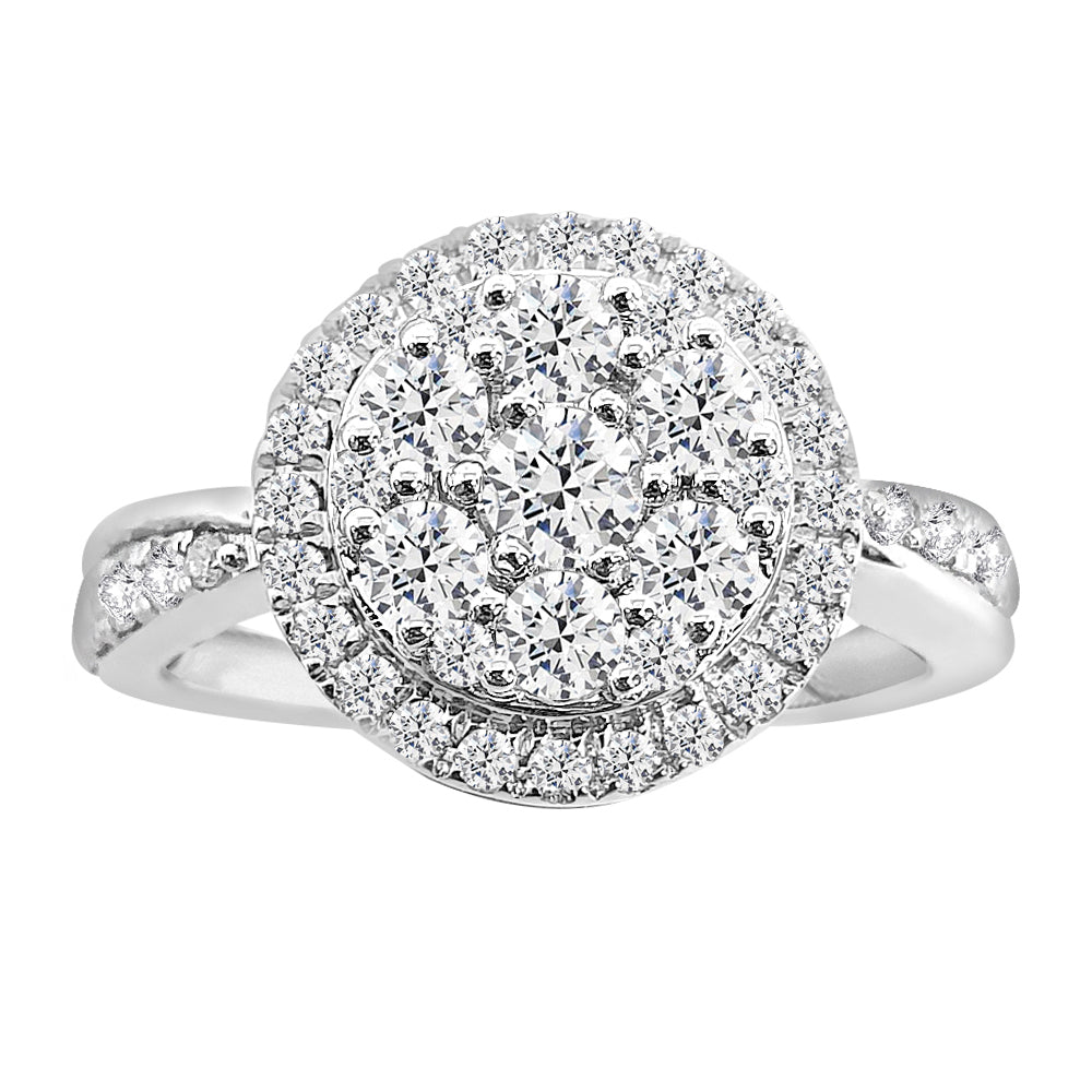 14K Solid Gold 1.00ctw Diamond Womens Rings