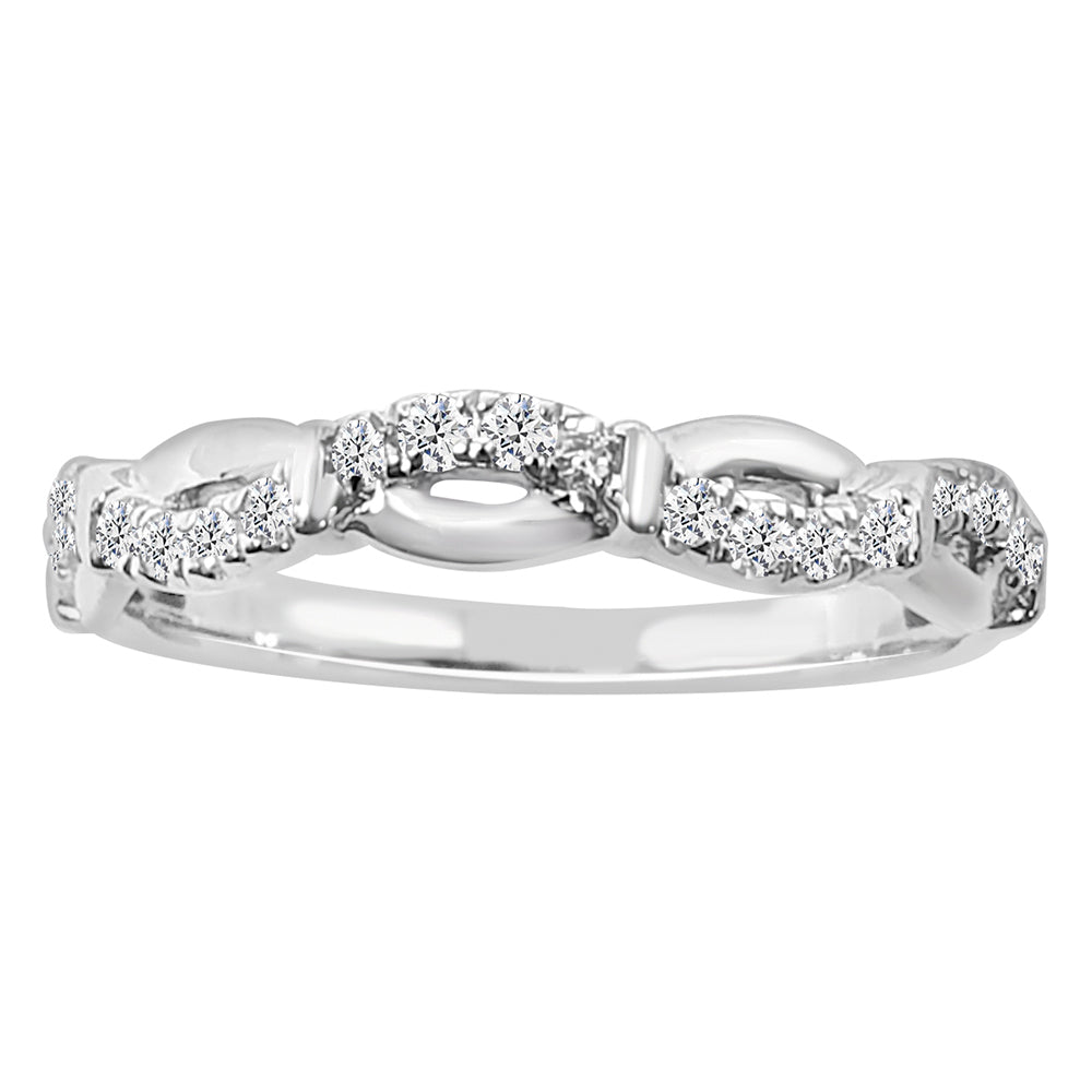 14K Solid Gold 0.20ctw Diamond Wedding Bands