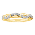 14K Solid Gold 0.20ctw Diamond Wedding Bands