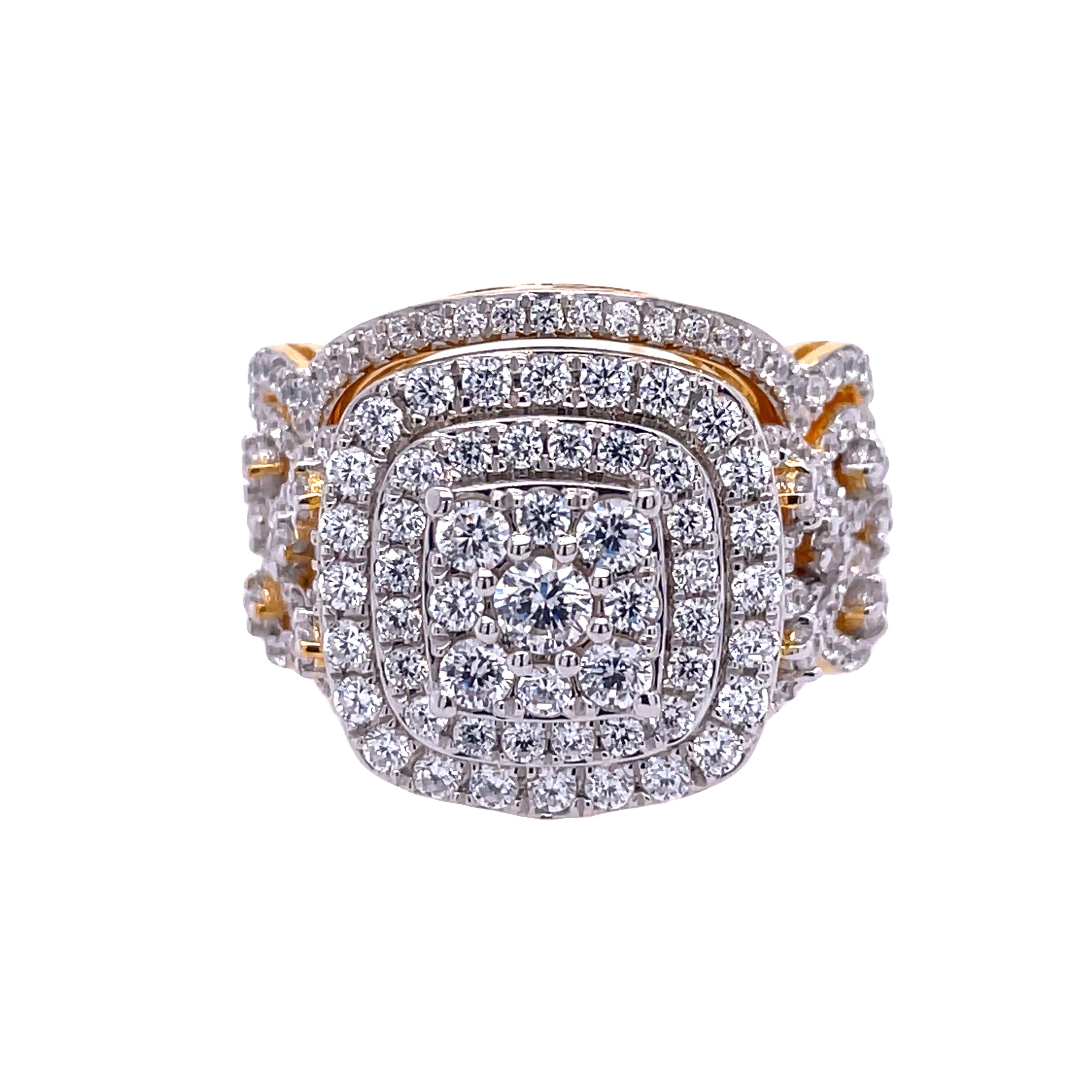 14K Solid Gold 2.00ctw Diamond Womens Rings