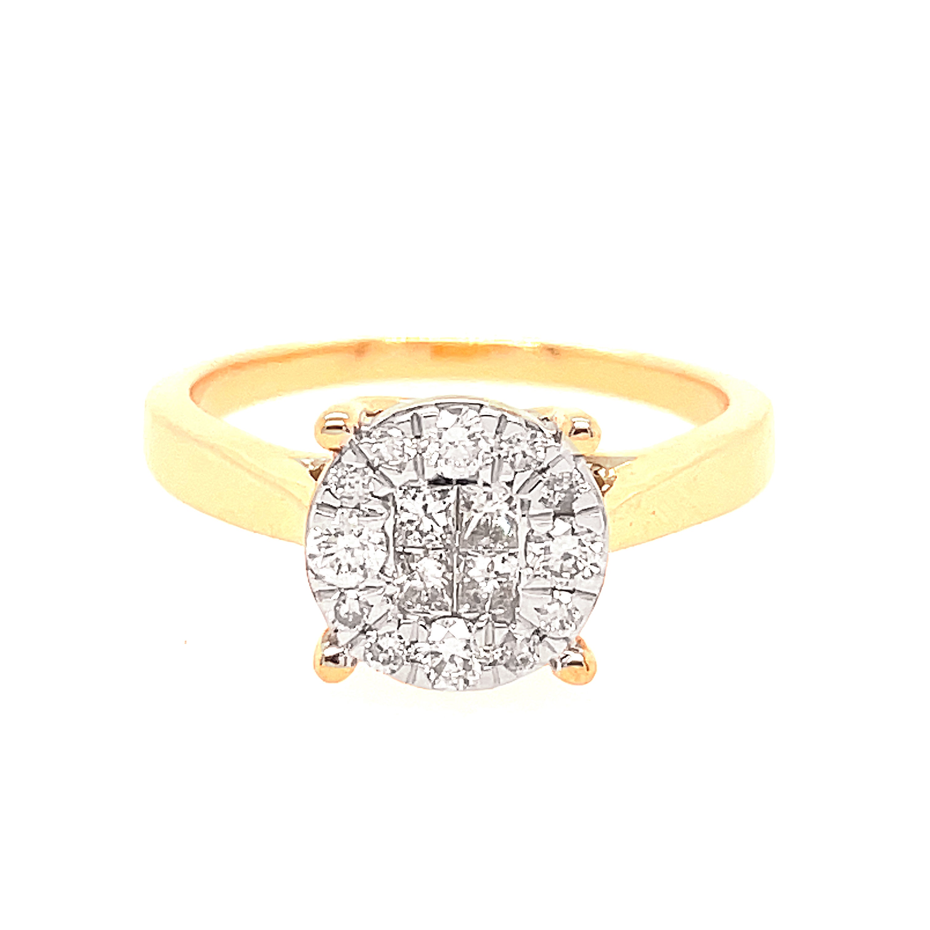 14K Solid Gold 0.45ctw Diamond Womens Rings