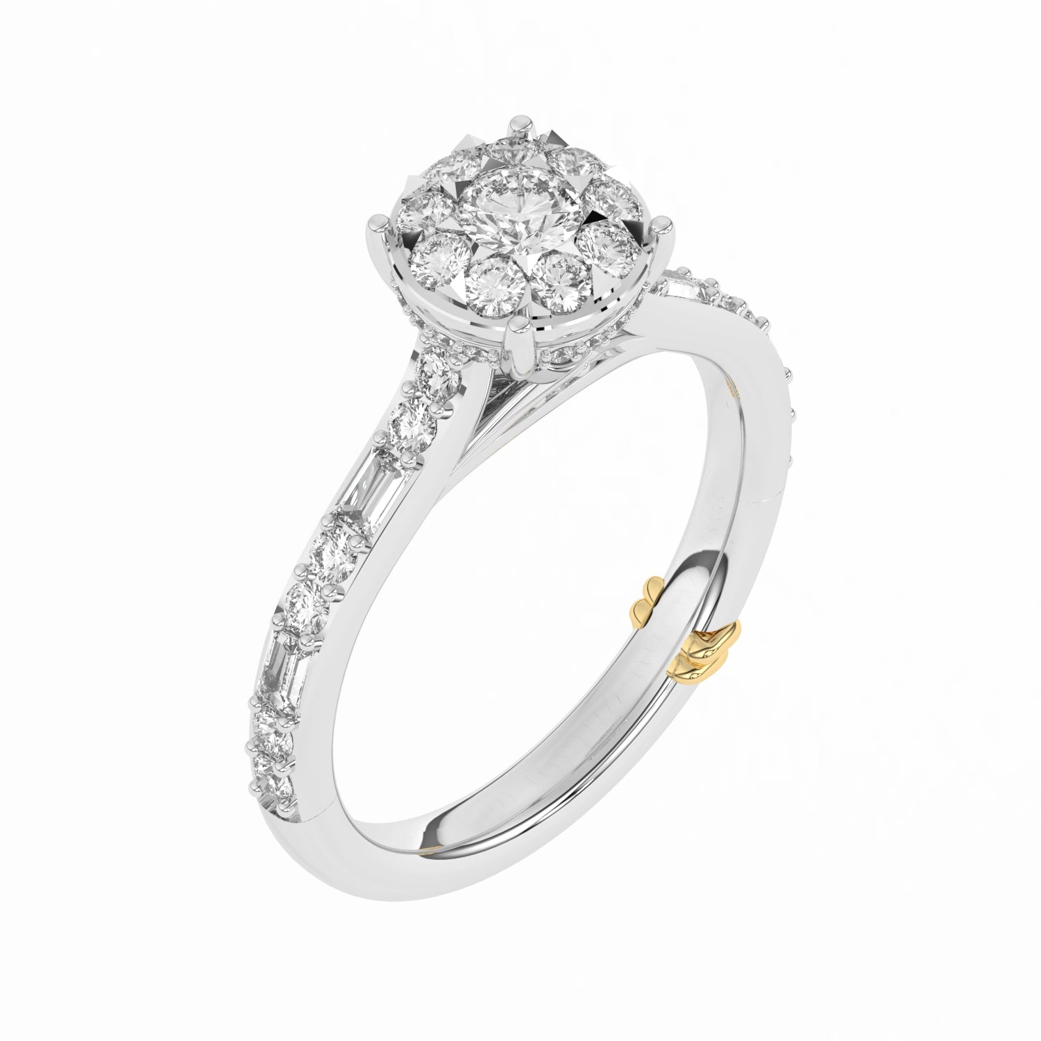 14K Solid Gold  1.12ctw Diamond Womens Rings