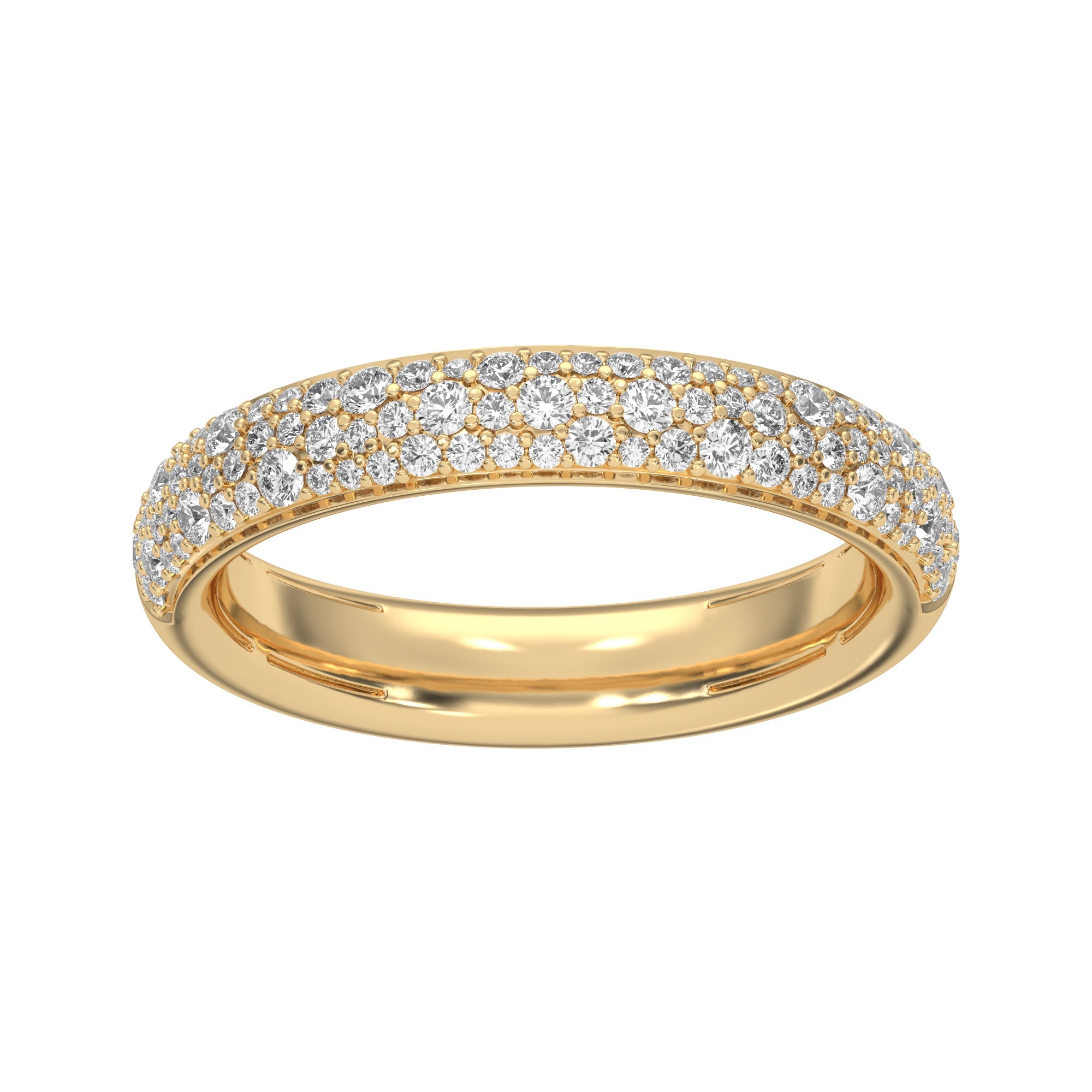 14K Solid Gold  0.58ctw Diamond Womens Rings