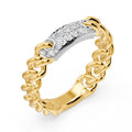 14K Solid Gold  0.15ctw Lab Grown Diamond Womens Rings