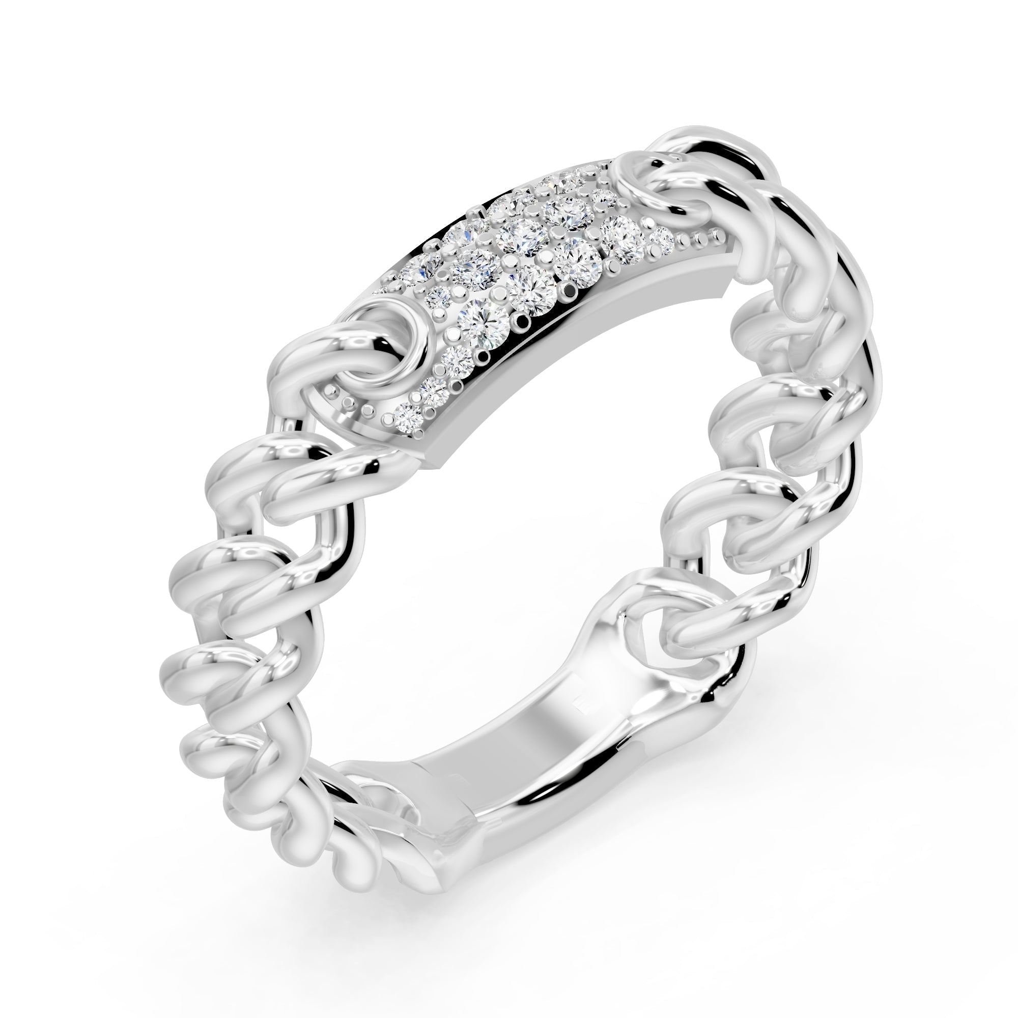 14K Solid Gold  0.15ctw Lab Grown Diamond Womens Rings