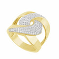 14K Solid Gold  0.79ctw Diamond Womens Rings