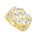 14K Solid Gold  0.60ctw Diamond Womens Rings