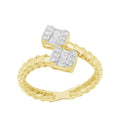 14K Solid Gold  0.28ctw Diamond Womens Rings
