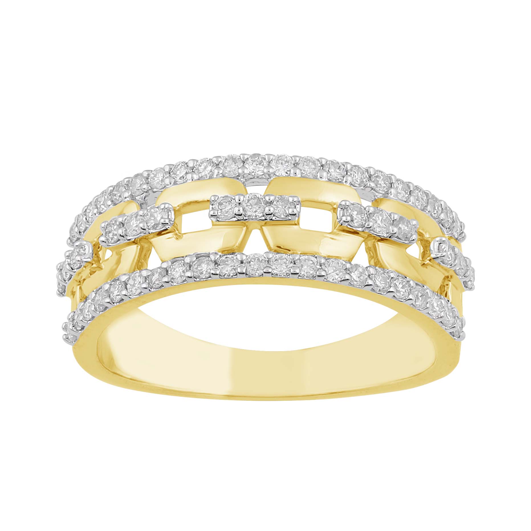 14K Solid Gold  0.47ctw Diamond Womens Rings