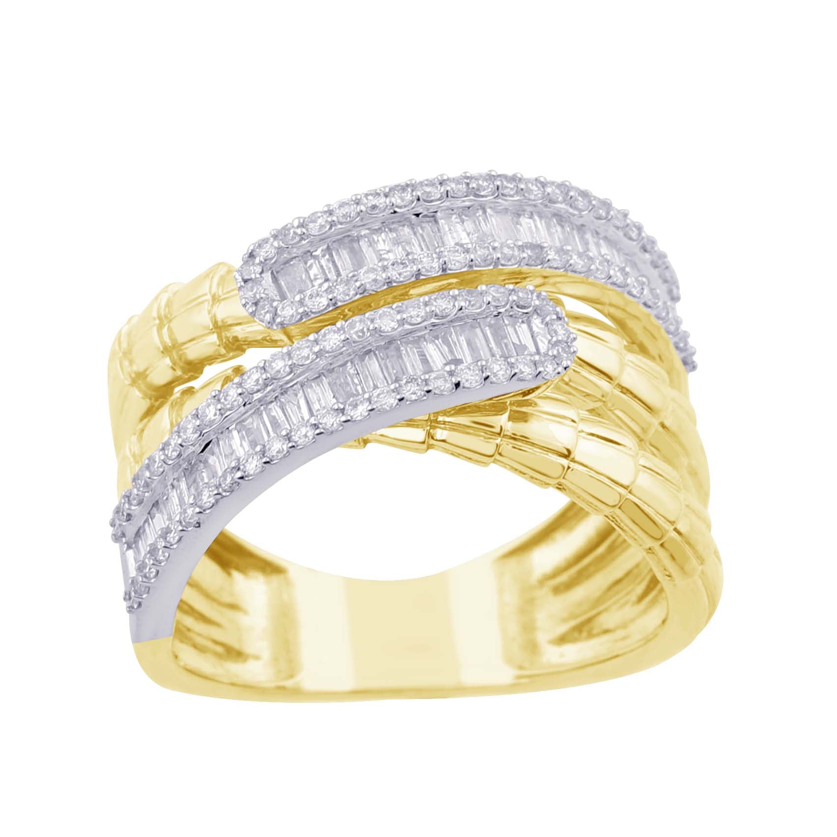 14K Solid Gold  0.73ctw Diamond Womens Rings